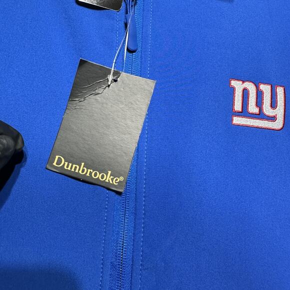 New York Giants NFL Vest Men's 2XL Blue Full Zip Softshell - Picture 4 of 13